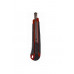 Нож канцелярский 9мм с автофиксатором и металической направляющей прорезиненный 4-347, 4OFFICE