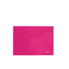 Папка с кнопкой, А4, РР 160мкн "Neon', розовая,5106-12 , NORMA