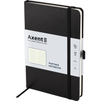 Книга записная Partner, 125*195, 96 л, клет, черная 8201-01-A AXENT