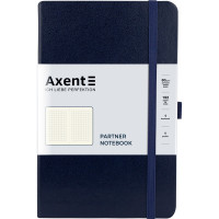 Книга записная Partner, 125*195, 96 л, клет, синяя 8201-02-A AXENT