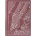 8422-543А Книга записна А4 Maps New York, 96арк.кл.рож.AXENT