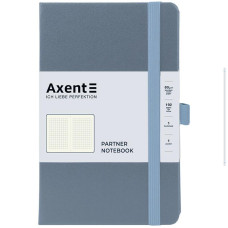 Книга записная Partner, 125*195, 96 л., кл., серая 8201-62-A  AXENT