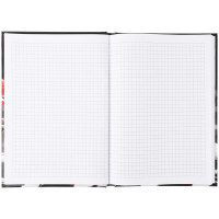 Книга записная твердая обложка. А5, 96 л., клетка  R&B Flower 8457-7-A AXENT