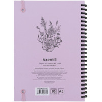 Блокнот на спирали карт. обл., А5, 80 л., кл.,OS, Pink Roses 8471-2-A-OS AXENT