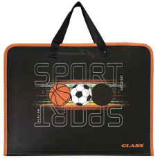 папка с ручками " Sport", PP, 600 мкм, 350*255*45 мм,5632-25C,CLASS