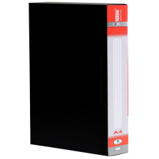 Дисплей-книга (папка с файлами) ЧЕРНАЯ А4, 80 файлов  +бокс, 800/25 PР 5030, NORMA