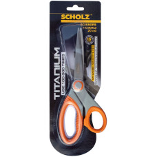ножницы, 20см, TITANIUM, усиленные, прорезиненные ручки, 4261SCH, SOZ